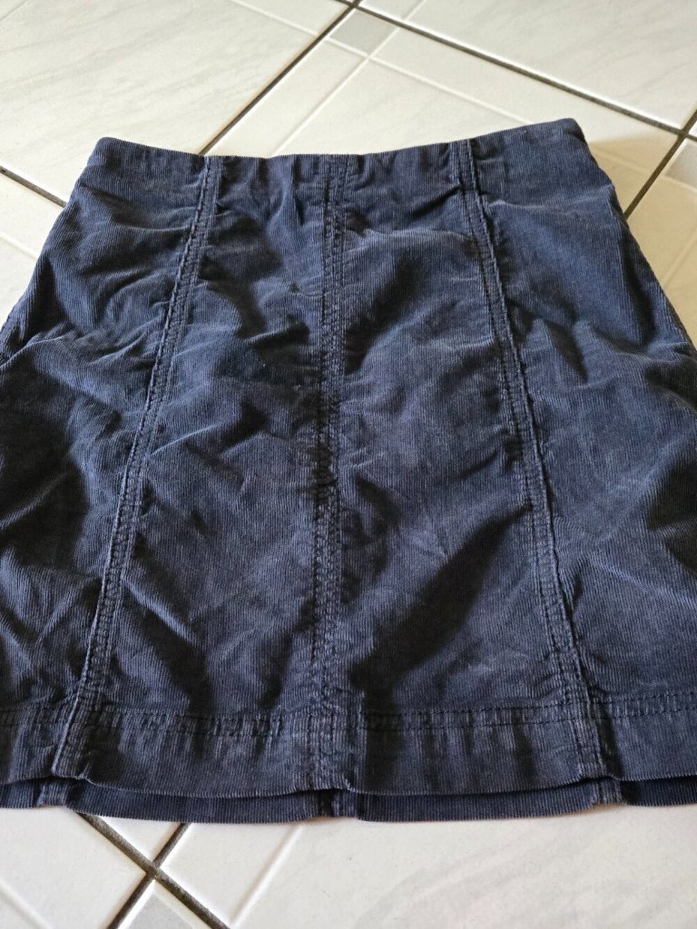 Free People Modern Femme Corduroy Mini Skirt Black 2